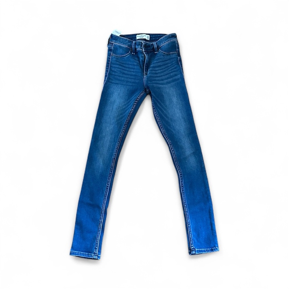 Abercrombie & Fitch Women's Blue Skinny Jeans Mid Rise